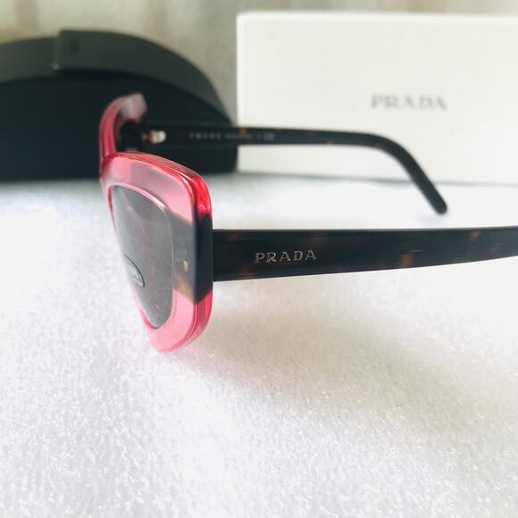 Prada Designer Cat Eye Sunglasses – Pink Havana Frames - Picture 7 of 11